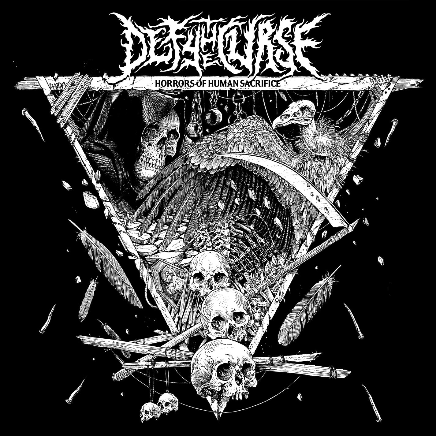 DEFY THE CURSE - Horrors Of Human Sacrifice LP (Black Vinyl)