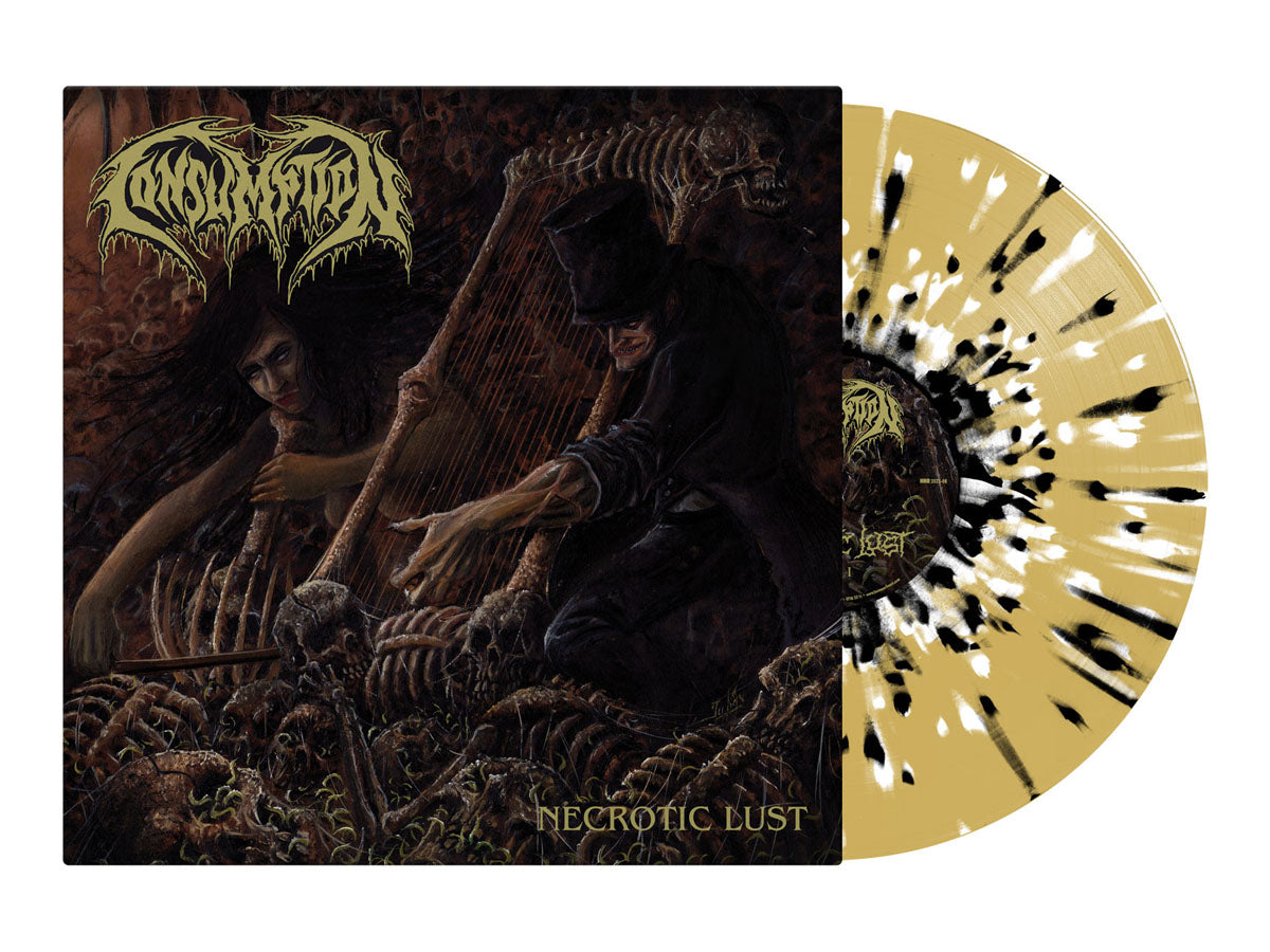 CONSUMPTION - Necrotic Lust LP (Beer/White/Black Splatter Vinyl)