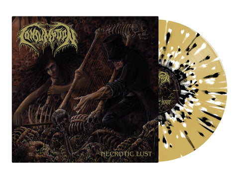 CONSUMPTION - Necrotic Lust LP (Beer/White/Black Splatter Vinyl)