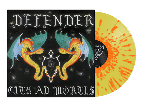 DEFENDER - City Ad Mortis LP (Transparent Yellow/Orange Splatter Vinyl) (Pre-order)