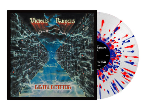 VICIOUS RUMORS - Digital Dictator LP (Clear/Red/Blue Splatter Vinyl)