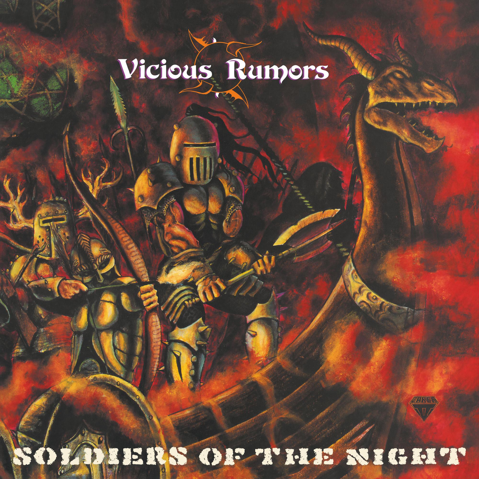 VICIOUS RUMORS - Soldiers Of The Night LP (Clear/Red/Orange Splatter Vinyl)