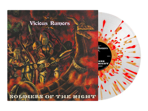 VICIOUS RUMORS - Soldiers Of The Night LP (Clear/Red/Orange Splatter Vinyl)